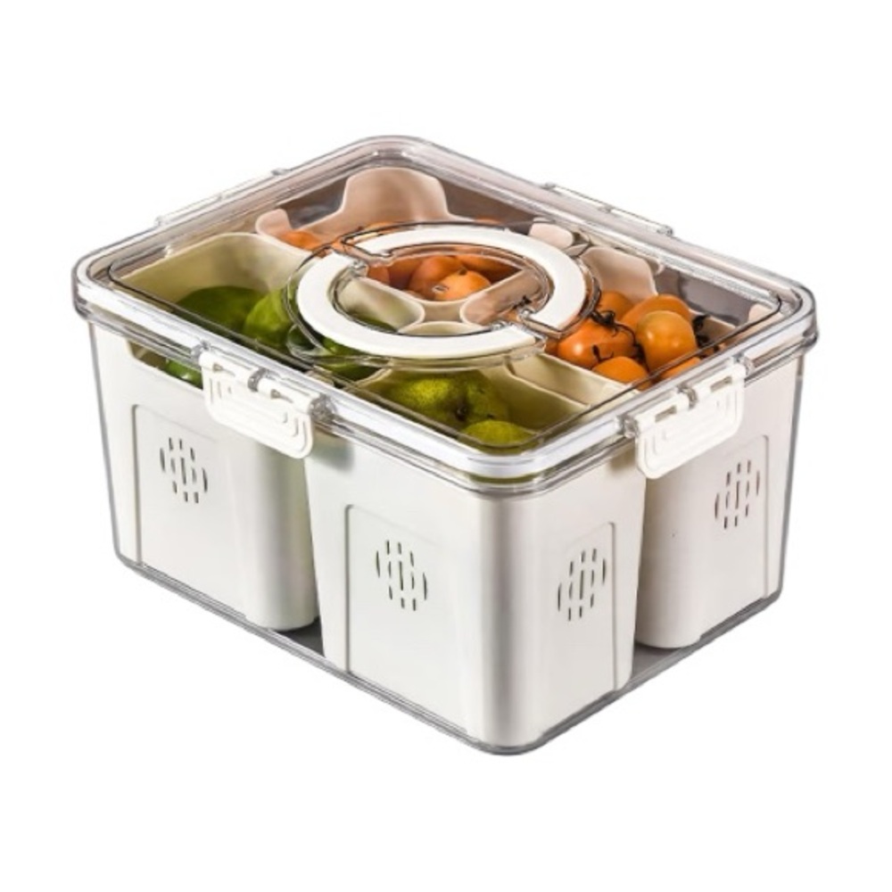 ✨BNWT - Large Clear Storage Organizer With Lids (4 Compartments)✨